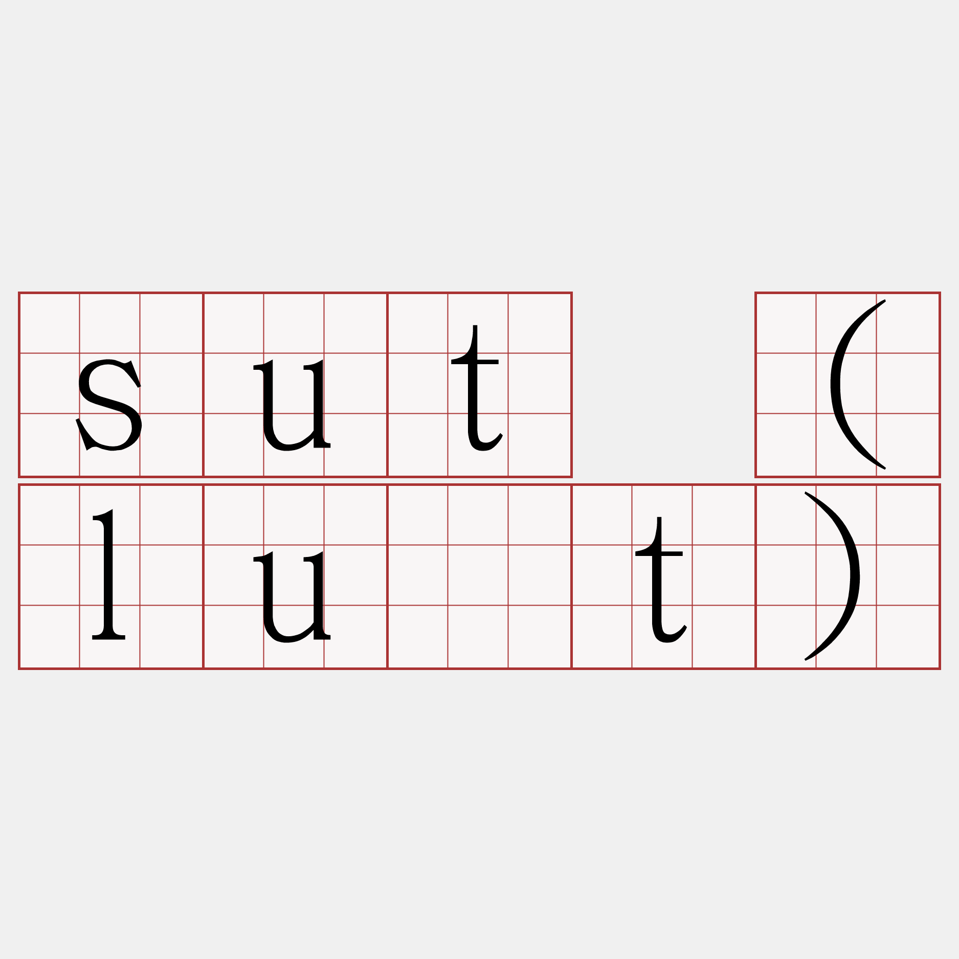 sut (lu̍t)